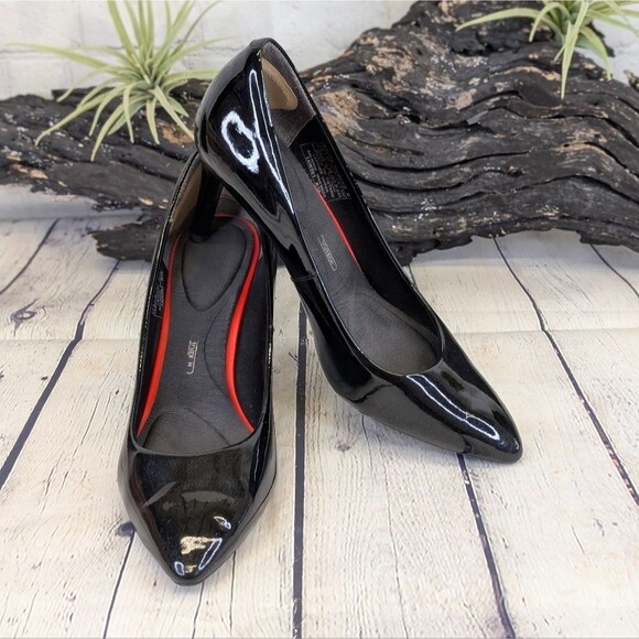 Rockport 'Total Motion' Women's Pumps - Black Patent Leather - Picture 1 of 8